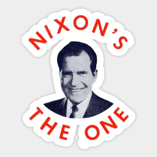 1972 Nixon's the One Sticker